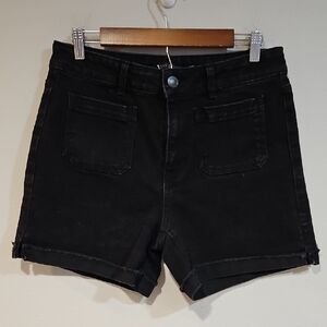 One 5 one Black Jean Shorts